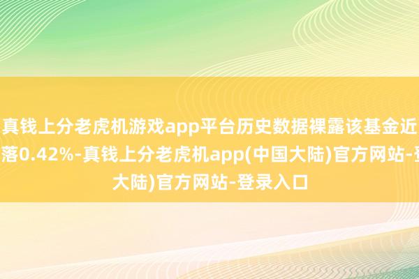 真钱上分老虎机游戏app平台历史数据裸露该基金近1个月着落0.42%-真钱上分老虎机app(中国大陆)官方网站-登录入口